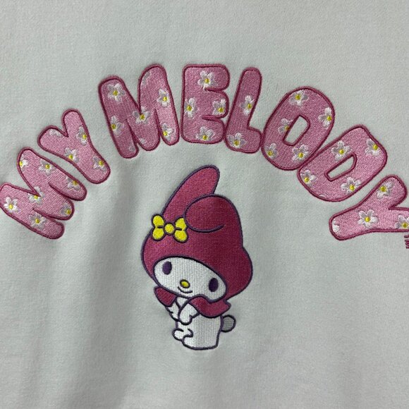 My Melody NWT Sweatshirt Shirt Womens M Pink White Cute New Sanrio BoxLunch - Picture 5 of 14